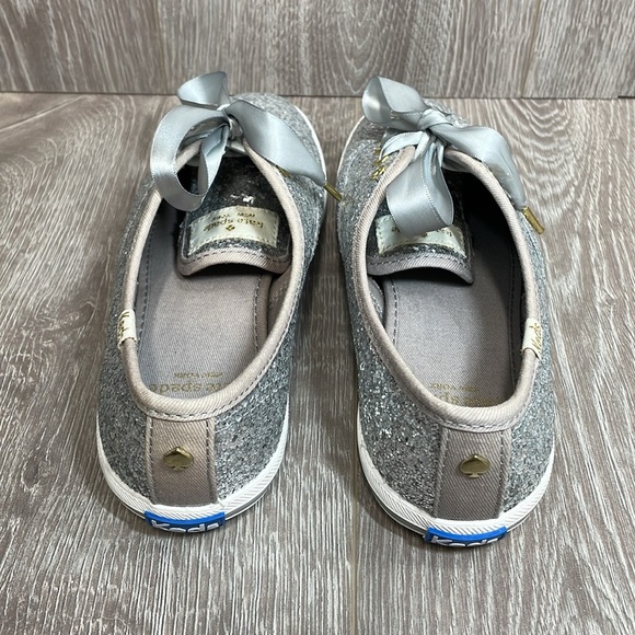Keds X Kate Spade New York Champion Glitter Sneakers Silver Wedding 6 - Picture 4 of 16